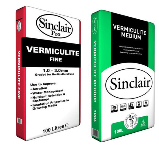 Sinclair Vermiculite Top Quality Fine/Medium 1Ltr-50Ltrs
